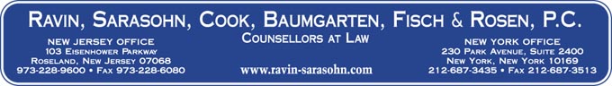 Ravin, Sarasohn, Cook, Baumgarten, Fisch & Rosen P.C., Counsellors At Law